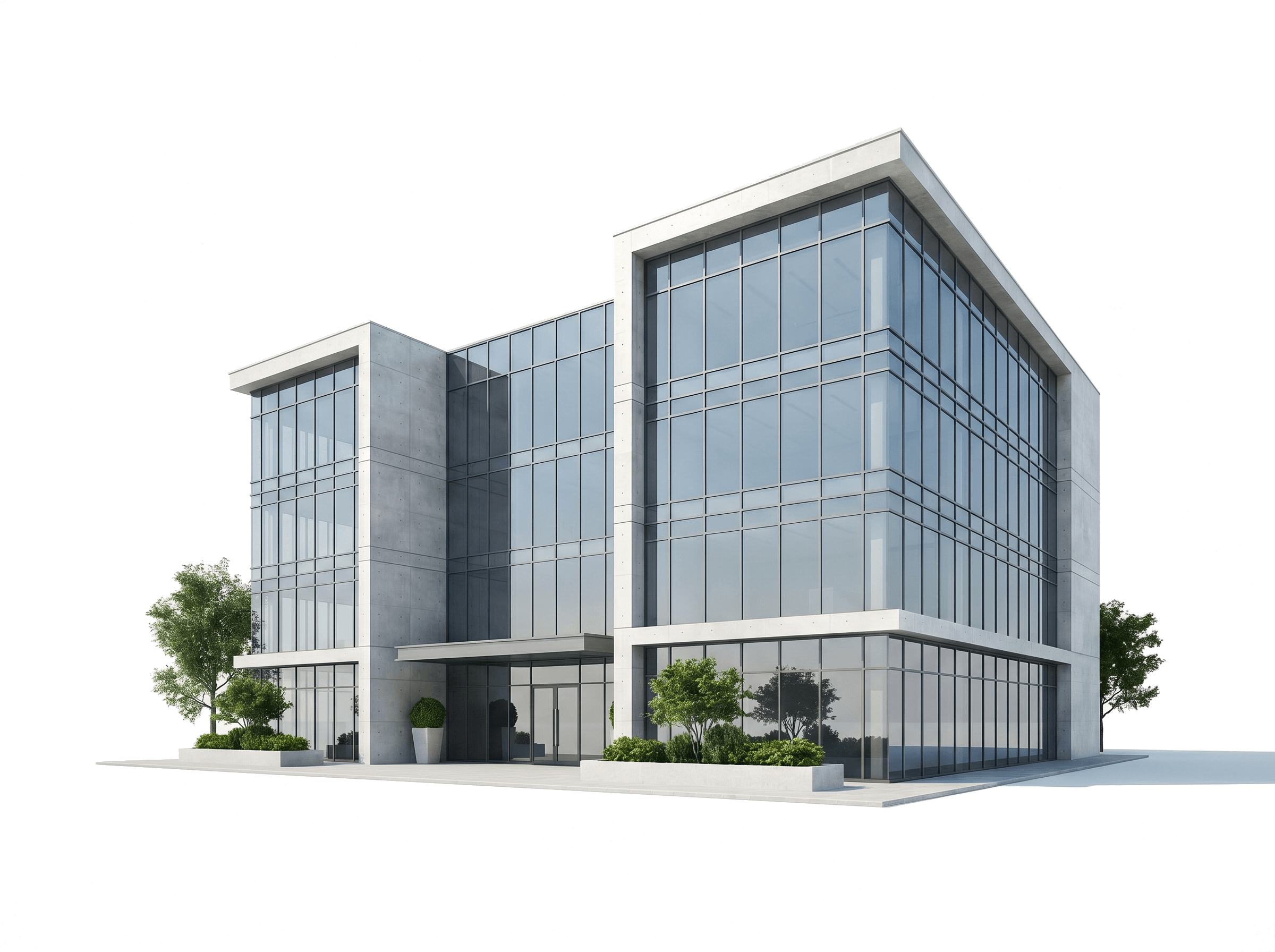 BUILTIQ 3D office building render
